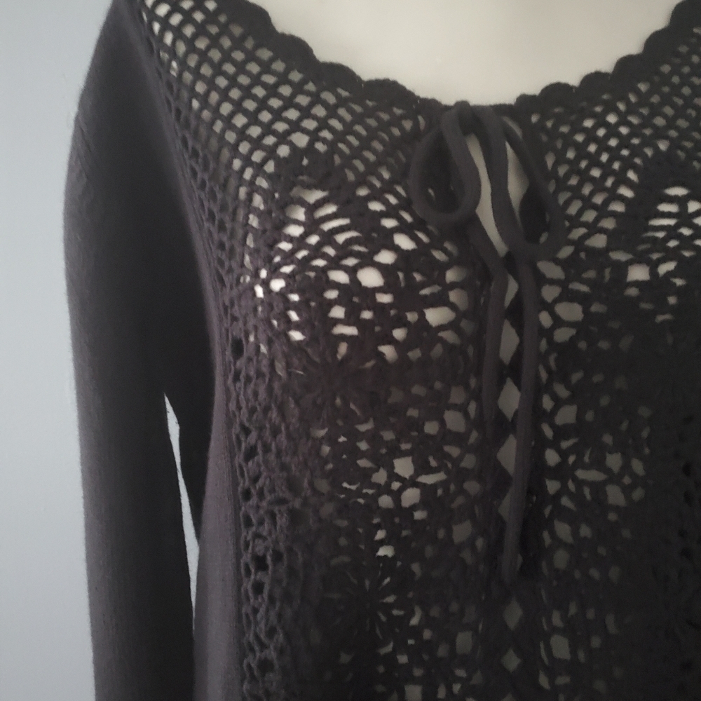 Relativity Open Knit Sweater NWT - Picture 5 of 7